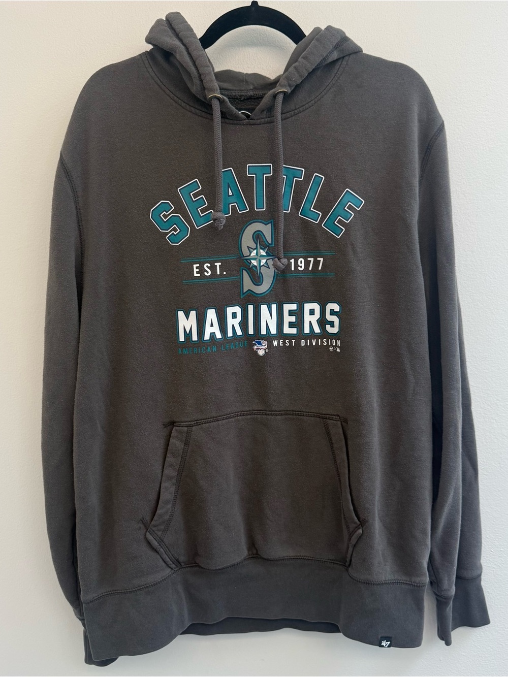 Seattle Mariners Dark Gray Pullover Hoodie
